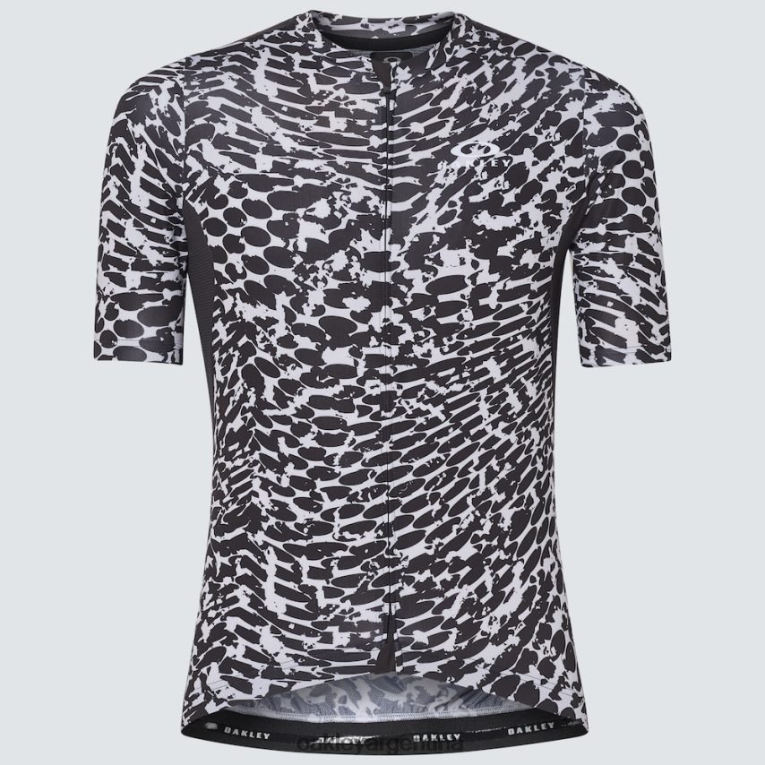 Oakley camiseta de camuflaje Endurance Dazzle NBFV422261 ropa abstracto blanco y negro