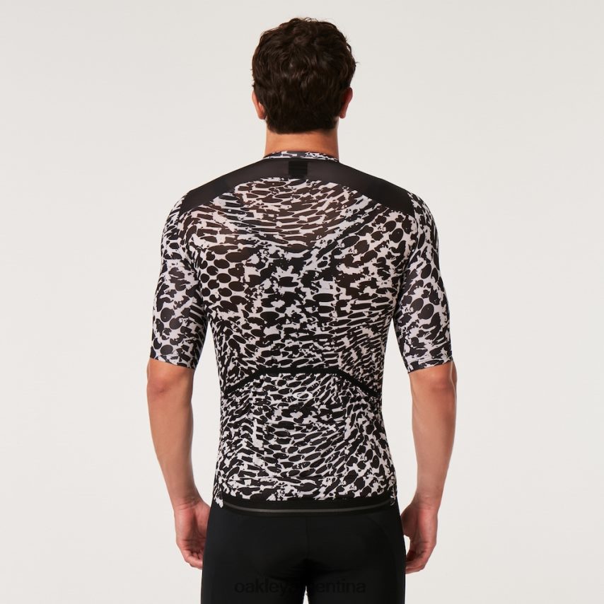 Oakley camiseta de camuflaje Endurance Dazzle NBFV422261 ropa abstracto blanco y negro