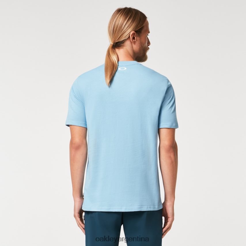 Oakley camiseta de golf mental NBFV422210 ropa azul lavado a la piedra