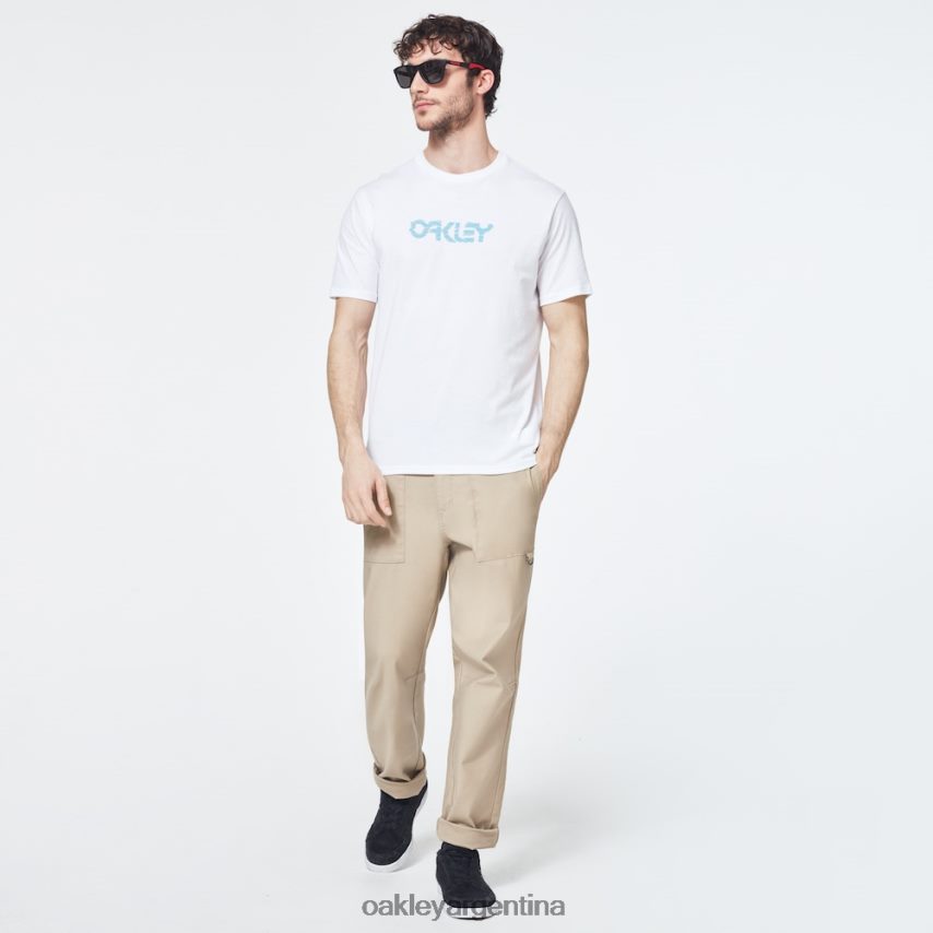 Oakley camiseta de manga corta con logo b1b cortado NBFV422403 ropa blanco