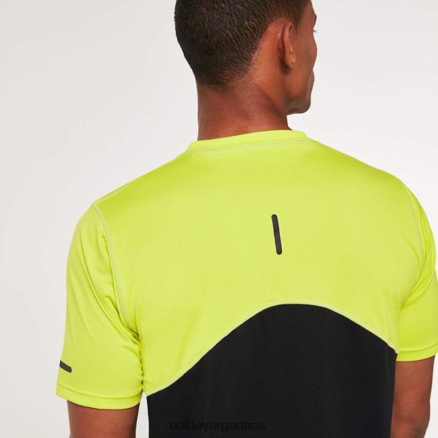 Oakley camiseta de persecución lite ss NBFV422148 ropa azufre