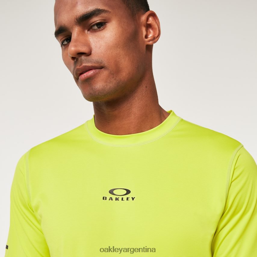 Oakley camiseta de persecución lite ss NBFV422148 ropa azufre