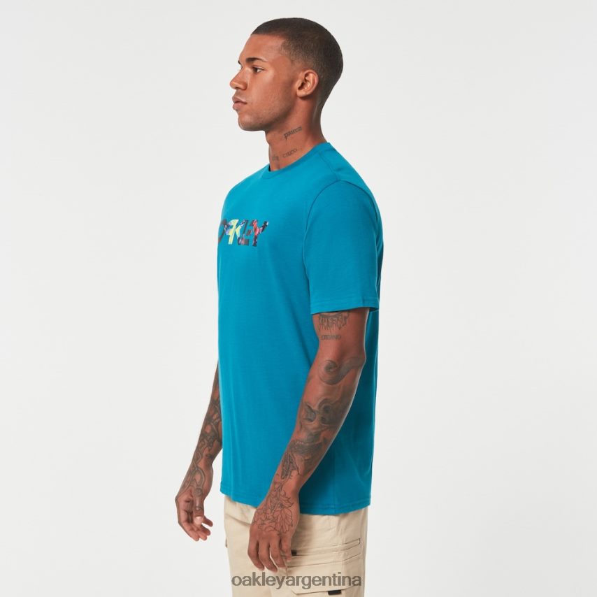 Oakley camiseta floral splah b1b NBFV422116 ropa aurora azul
