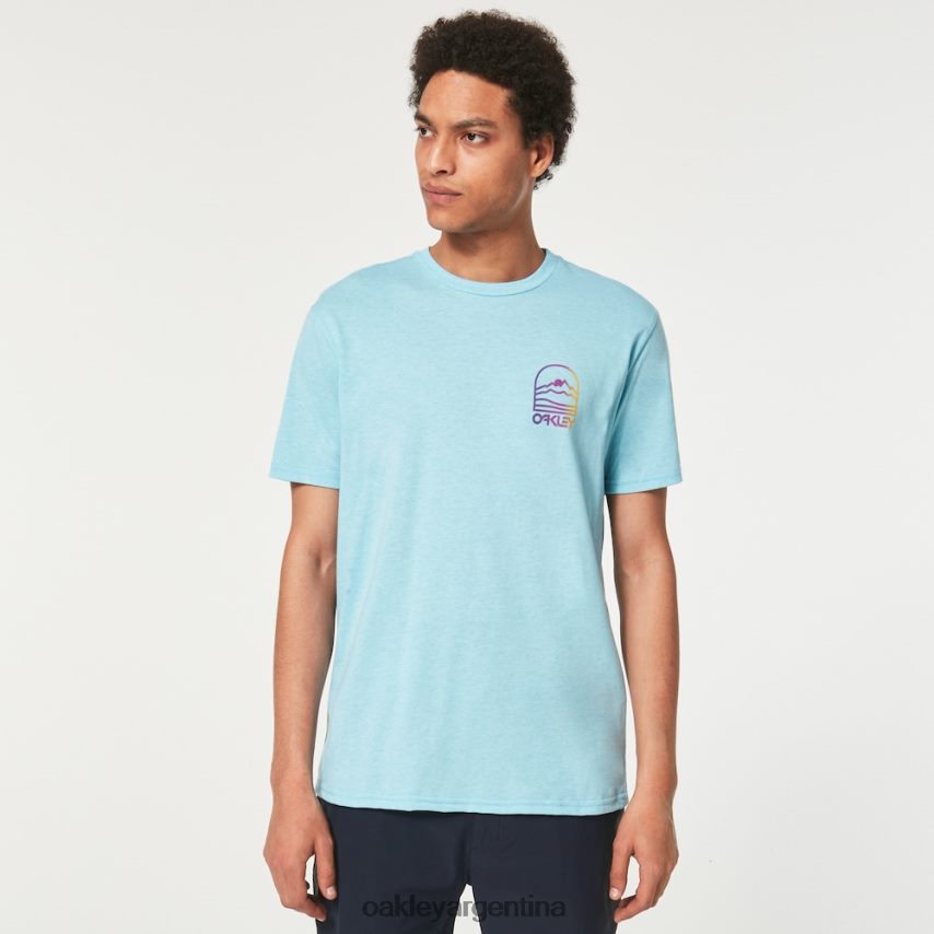 Oakley camiseta gradiente montaña b1b NBFV422382 ropa azul brillante