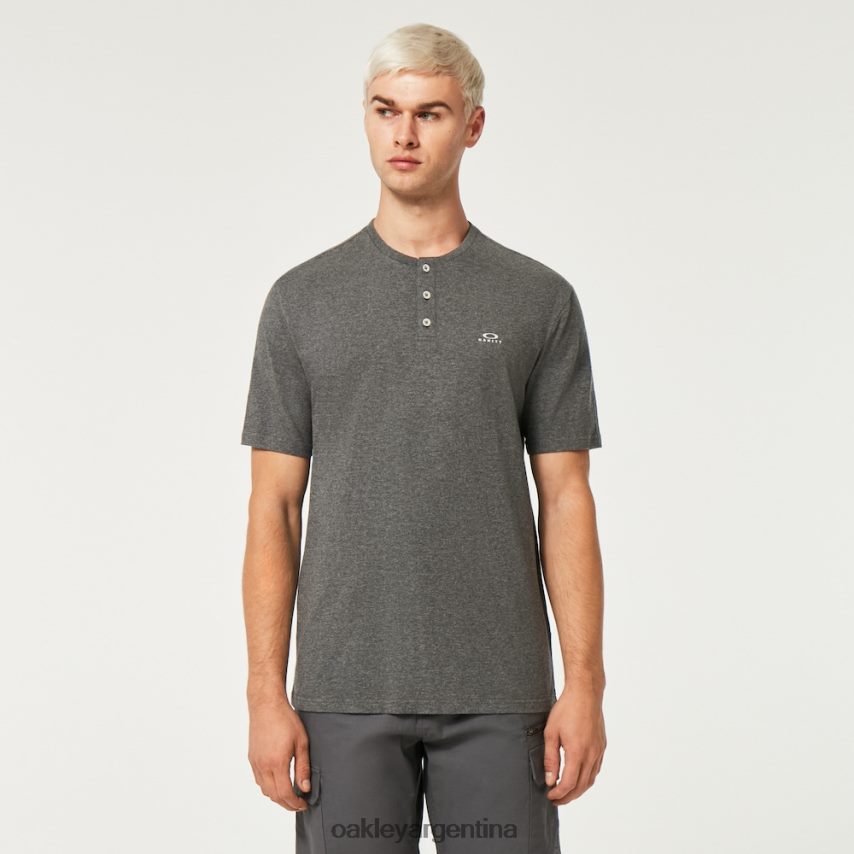 Oakley camiseta henley relajada NBFV422203 ropa nuevo gris atlético
