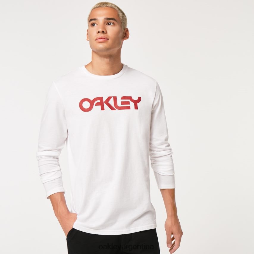 Oakley camiseta mark ii l/s 2.0 NBFV422585 ropa blanco