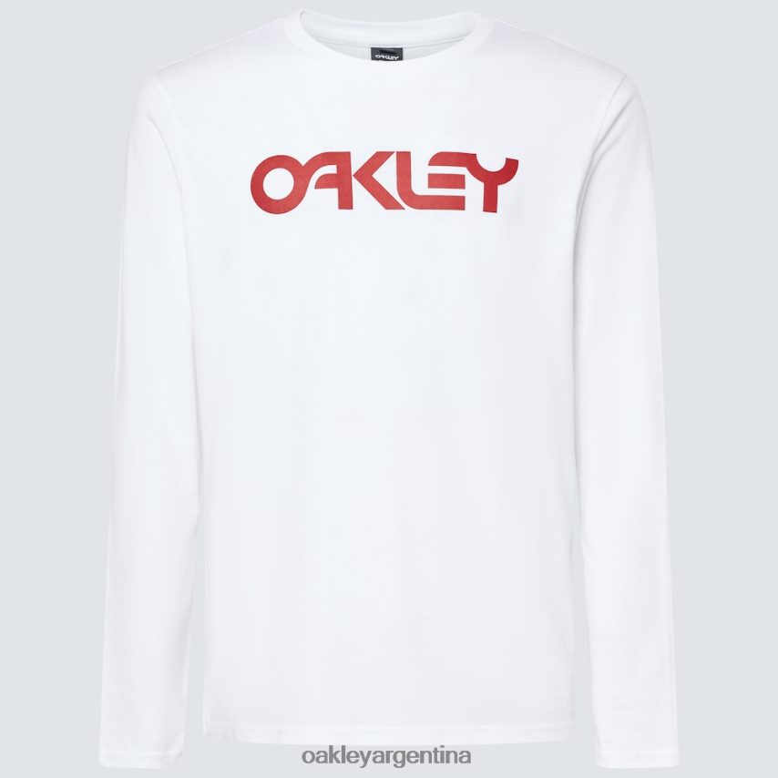 Oakley camiseta mark ii l/s 2.0 NBFV422585 ropa blanco
