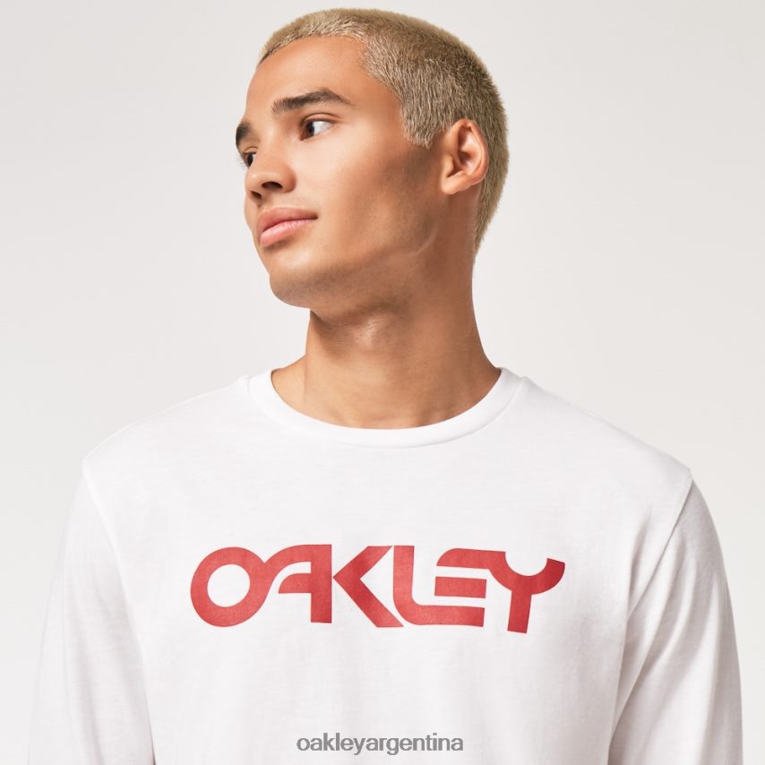 Oakley camiseta mark ii l/s 2.0 NBFV422585 ropa blanco