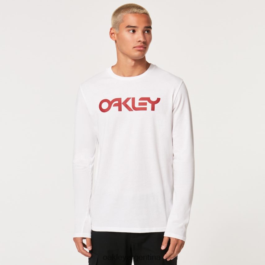 Oakley camiseta mark ii l/s 2.0 NBFV422585 ropa blanco
