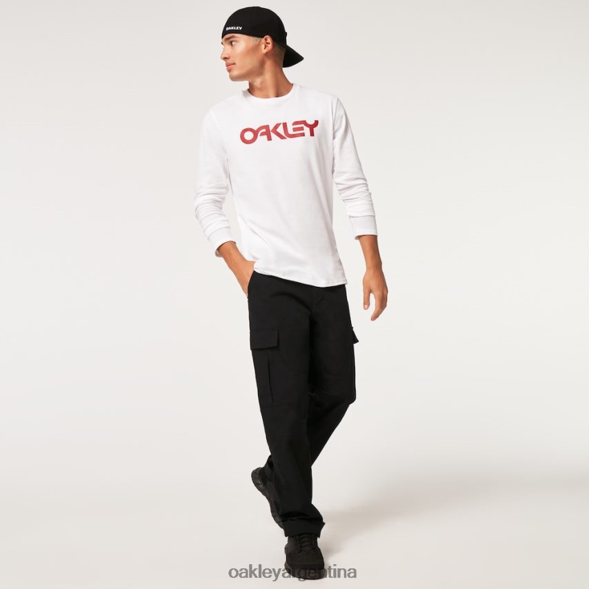 Oakley camiseta mark ii l/s 2.0 NBFV422585 ropa blanco