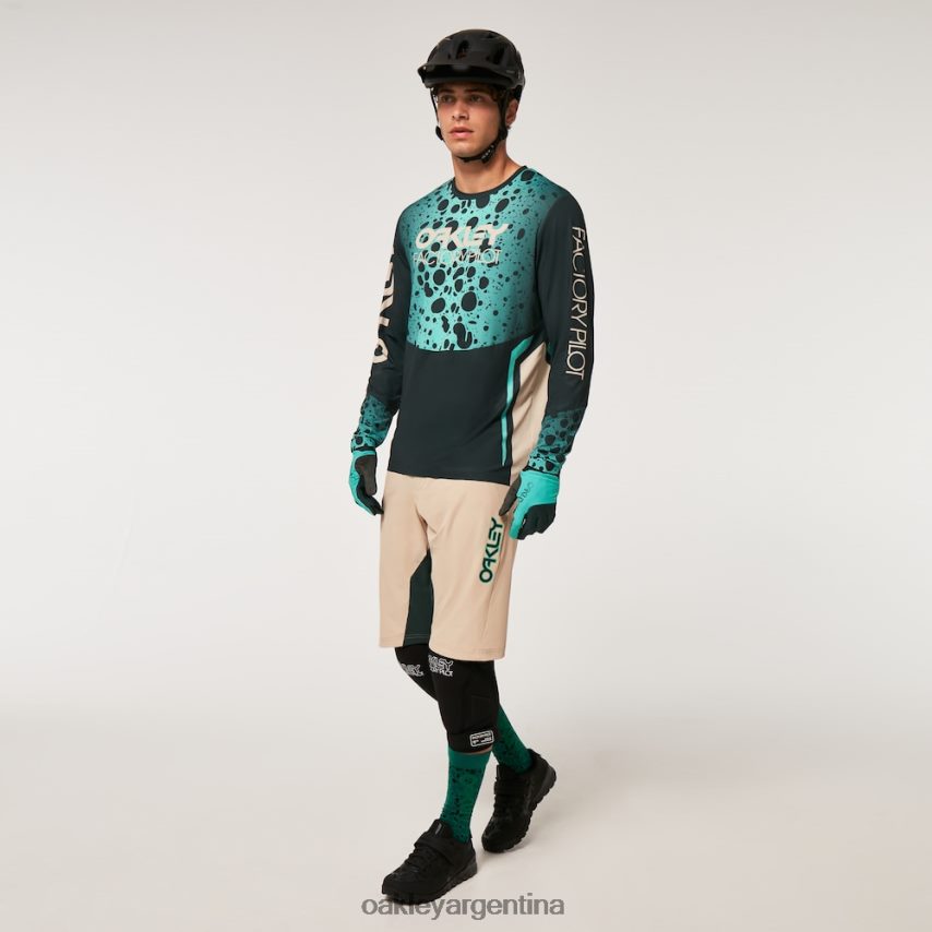 Oakley camiseta maven rc ls NBFV422612 ropa rana verde