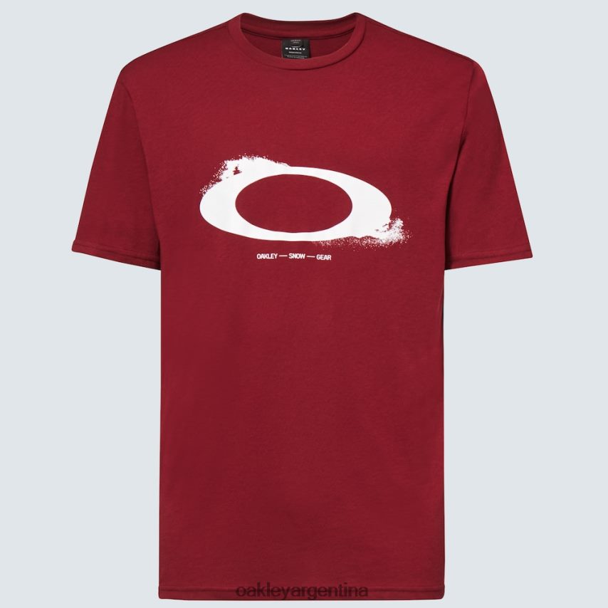 Oakley camiseta nebulosa elipse NBFV422352 ropa rojo hierro