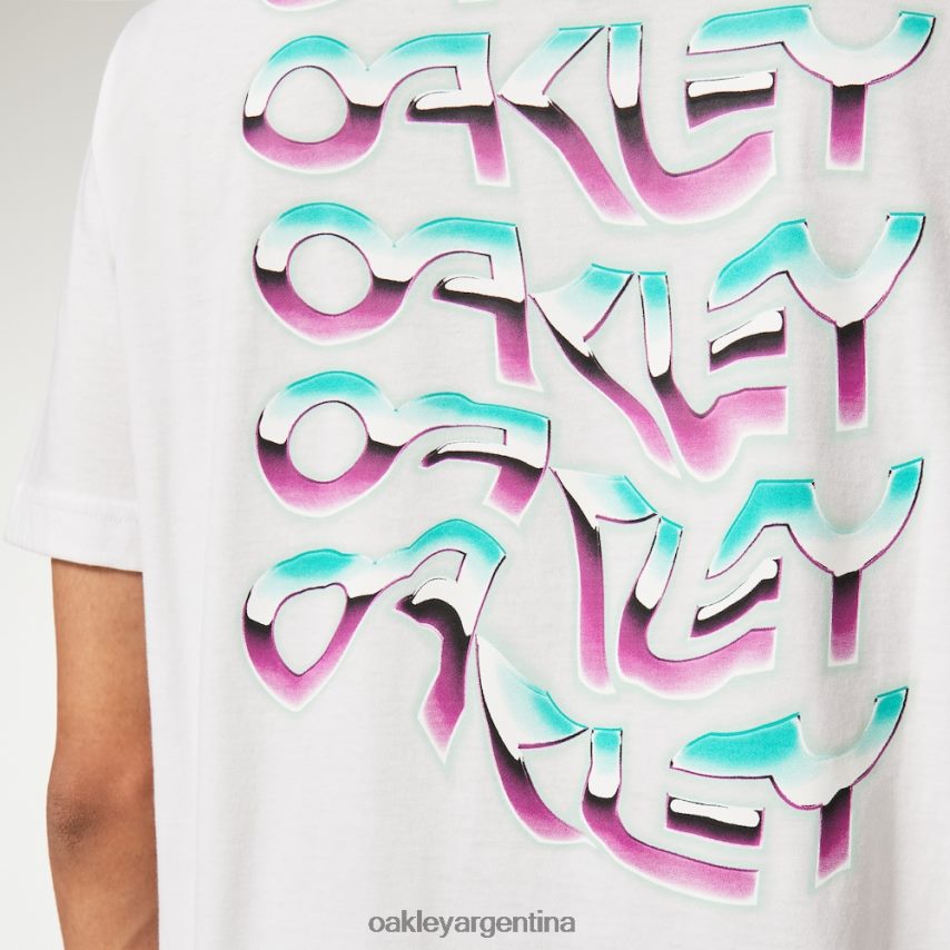 Oakley camiseta onda retorcida b1b rc NBFV422569 ropa blanco
