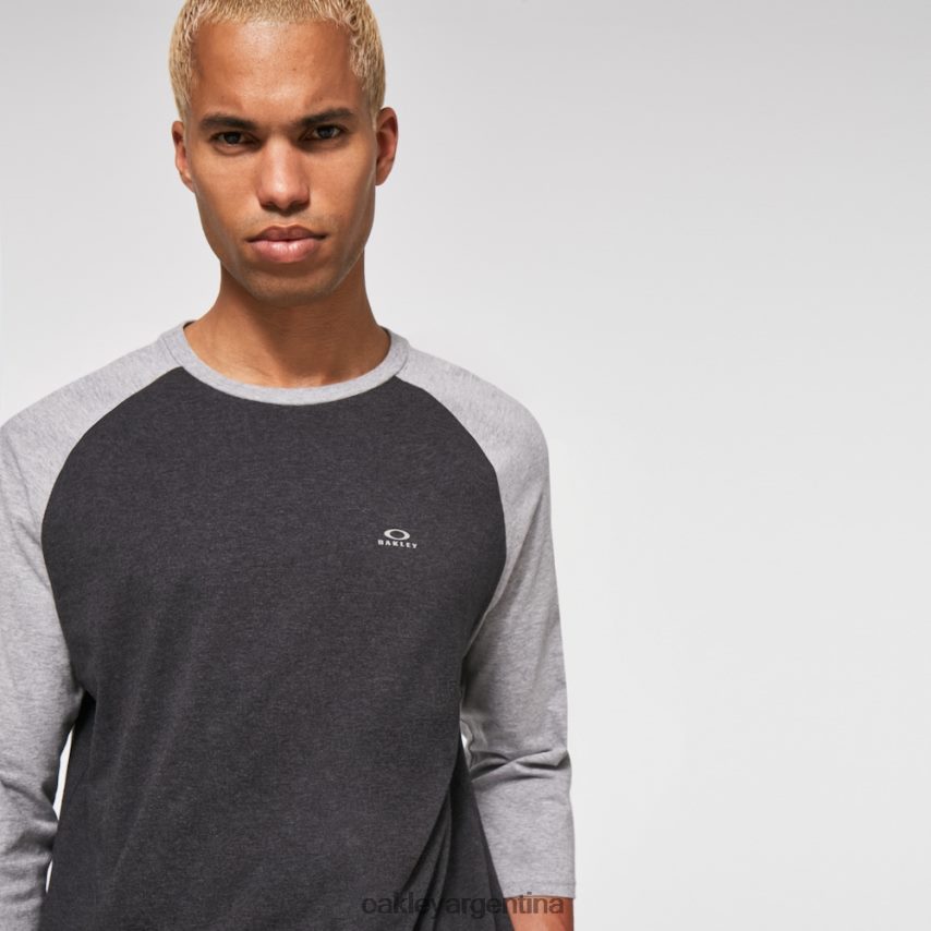 Oakley camiseta raglán relax 3/4 NBFV422470 ropa doble gris brezo