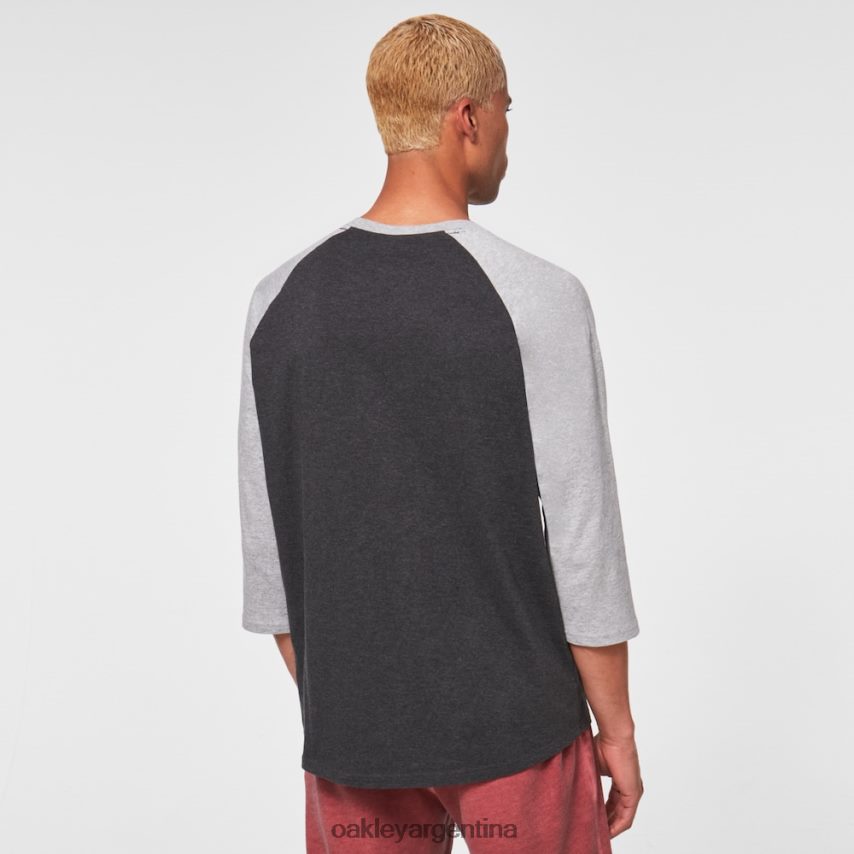 Oakley camiseta raglán relax 3/4 NBFV422470 ropa doble gris brezo