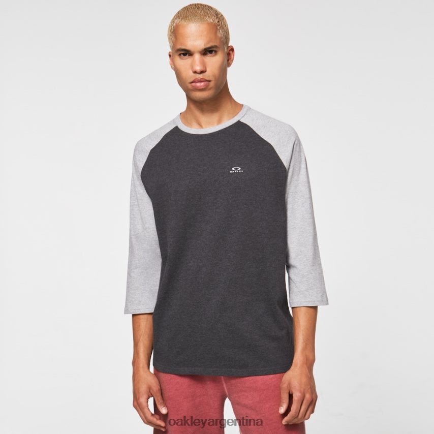 Oakley camiseta raglán relax 3/4 NBFV422470 ropa doble gris brezo