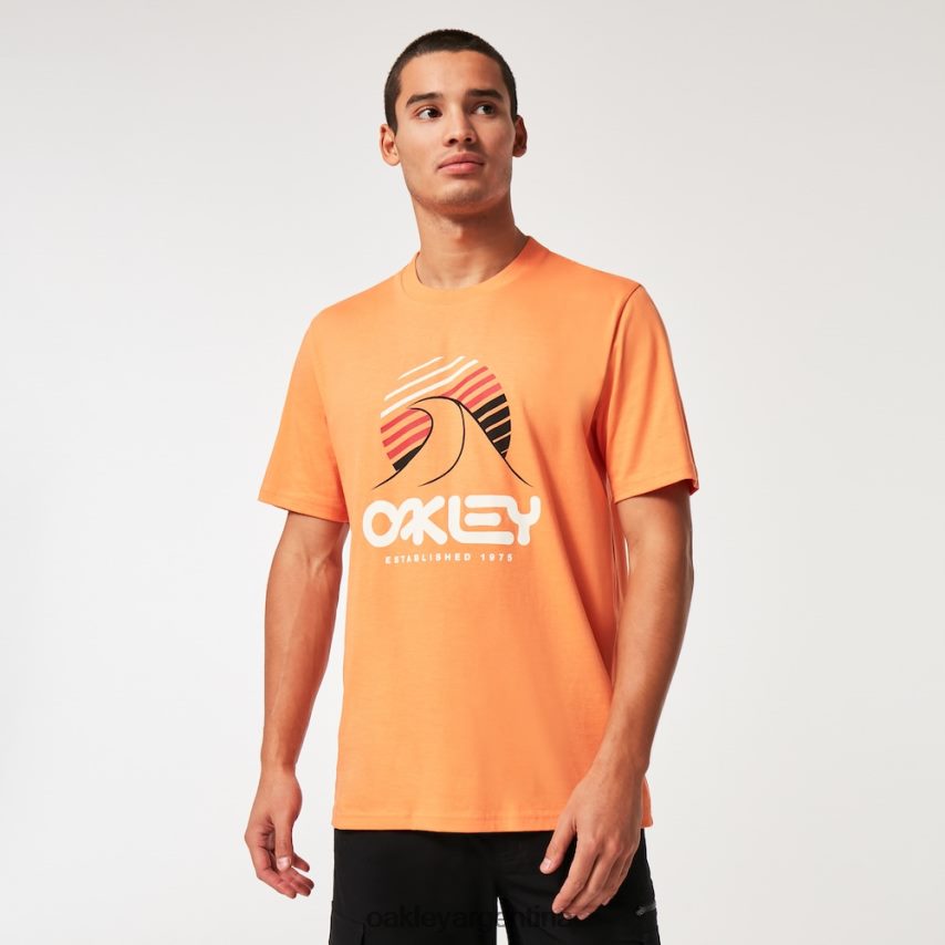 Oakley camiseta una ola b1b NBFV422138 ropa naranja suave