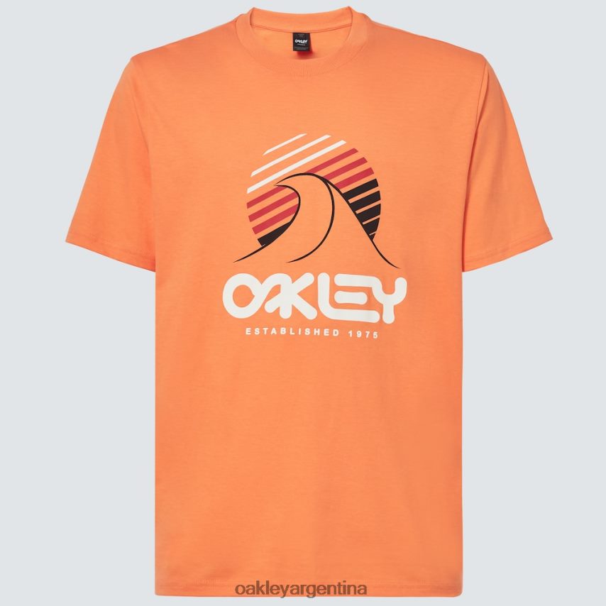 Oakley camiseta una ola b1b NBFV422138 ropa naranja suave