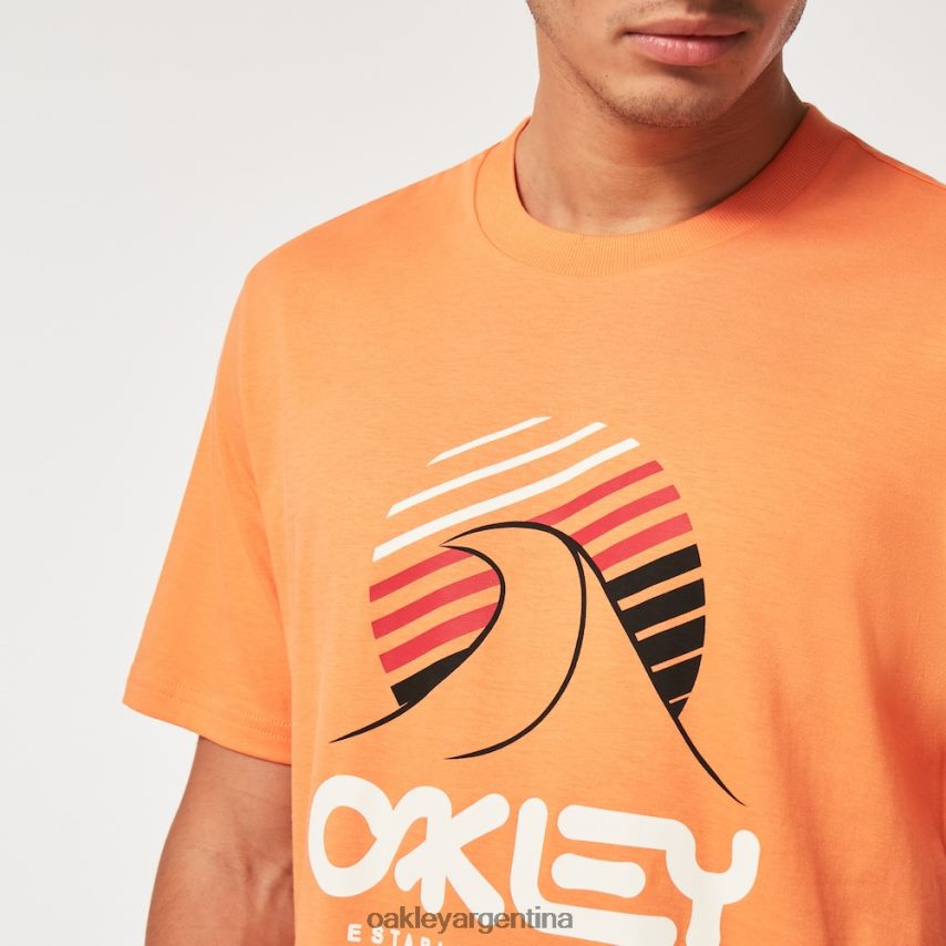 Oakley camiseta una ola b1b NBFV422138 ropa naranja suave