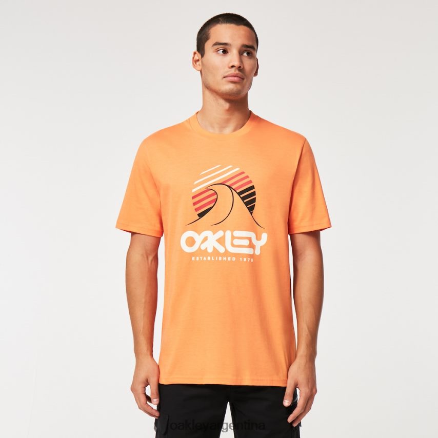 Oakley camiseta una ola b1b NBFV422138 ropa naranja suave