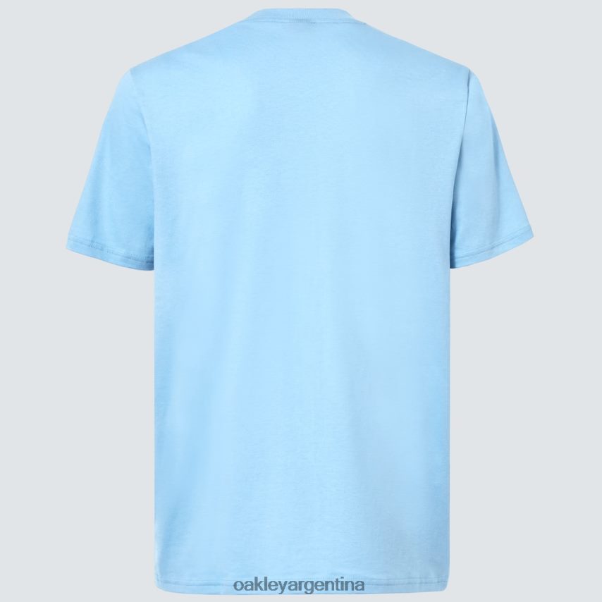 Oakley camiseta una ola b1b NBFV422139 ropa azul lavado a la piedra