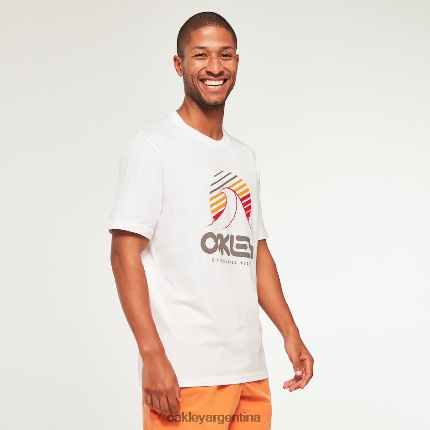 Oakley camiseta una ola b1b NBFV422140 ropa blanco