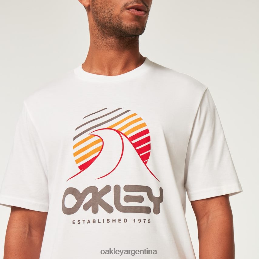 Oakley camiseta una ola b1b NBFV422140 ropa blanco