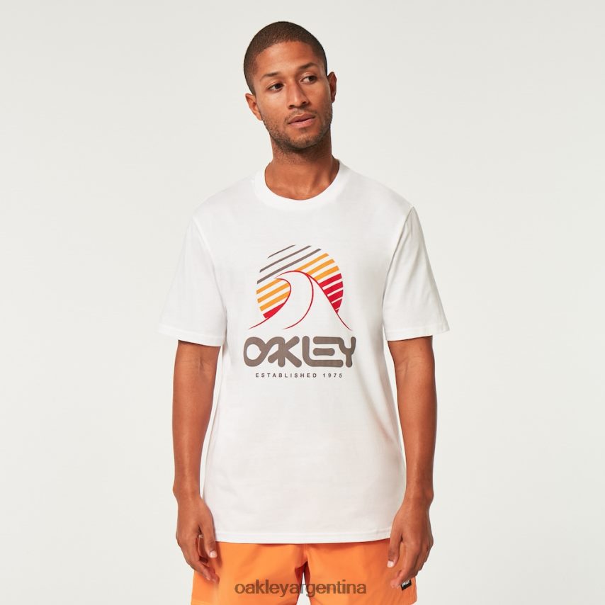 Oakley camiseta una ola b1b NBFV422140 ropa blanco
