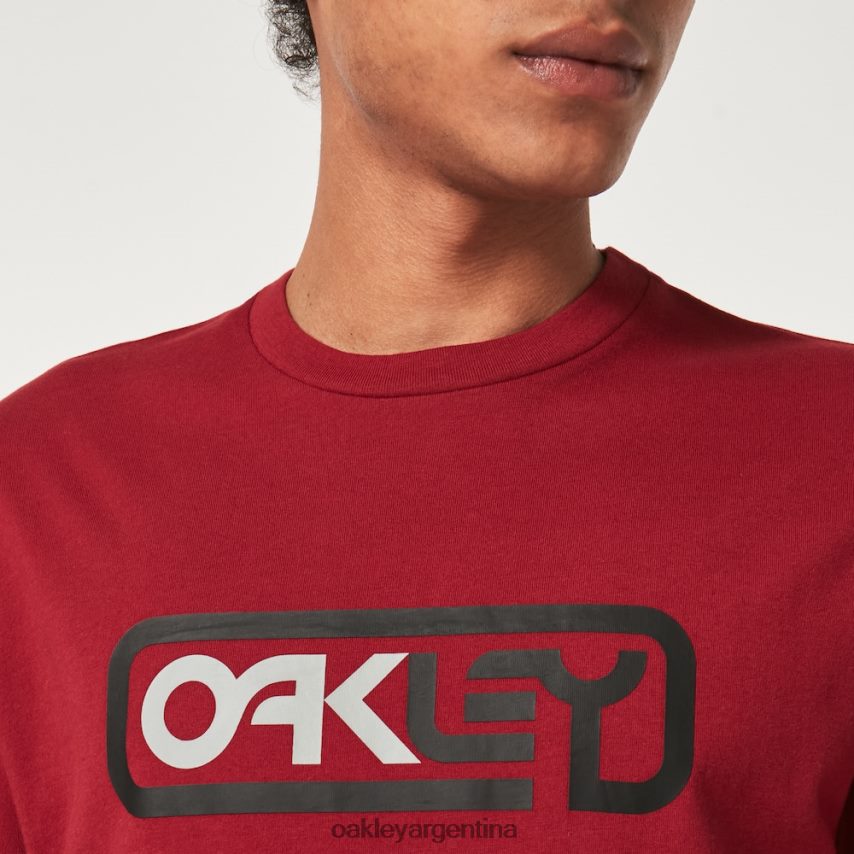 Oakley encerrado en camiseta b1b NBFV422377 ropa rojo hierro