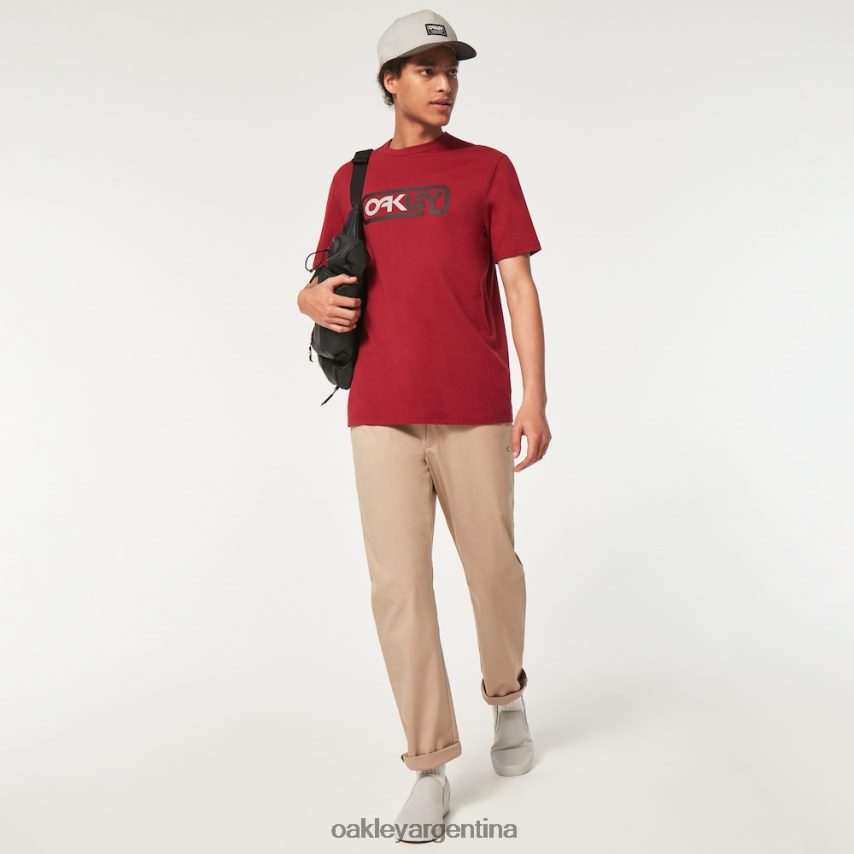 Oakley encerrado en camiseta b1b NBFV422377 ropa rojo hierro