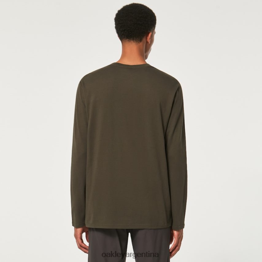 Oakley encerrado en la camiseta b1b ls NBFV422373 ropa nuevo pincel oscuro
