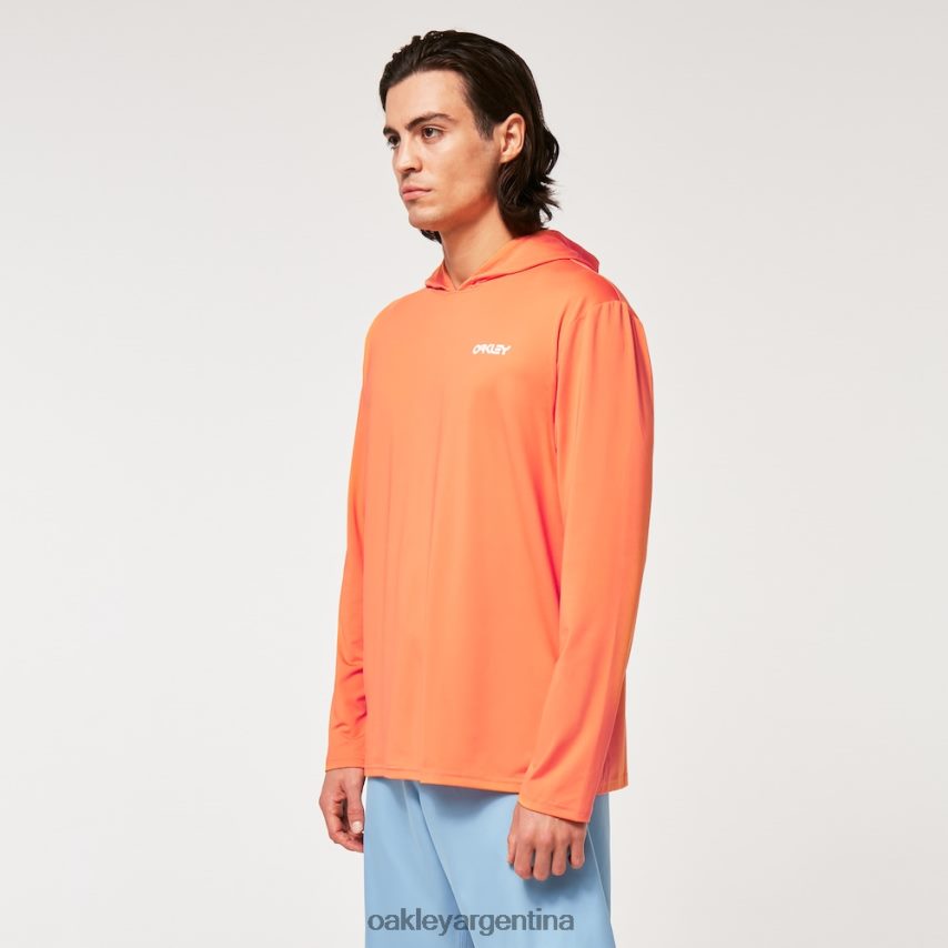 Oakley rushguard con capucha arcoiris rc NBFV422250 ropa naranja suave
