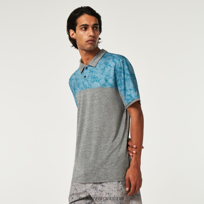 Oakley polo bloque de arena NBFV422185 ropa aurora azul