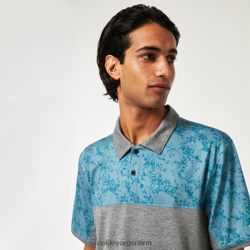 Oakley polo bloque de arena NBFV422185 ropa aurora azul