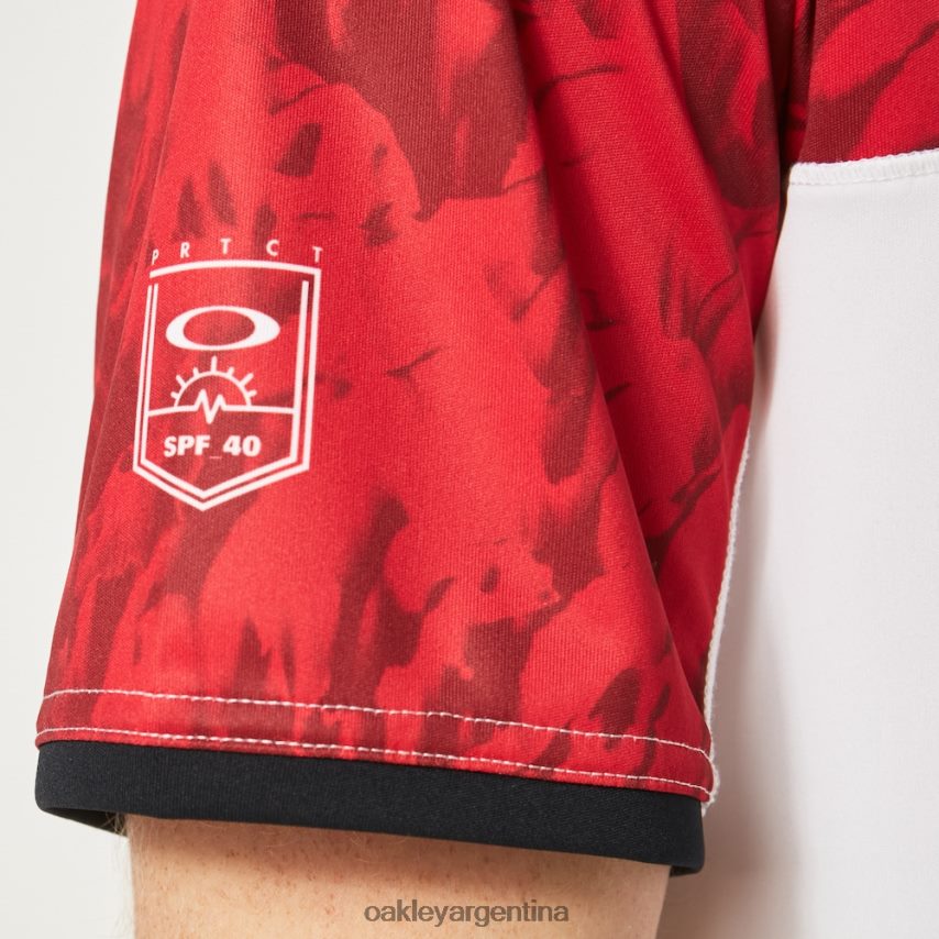 Oakley polo mtndye clrblk NBFV422358 ropa rojo hierro