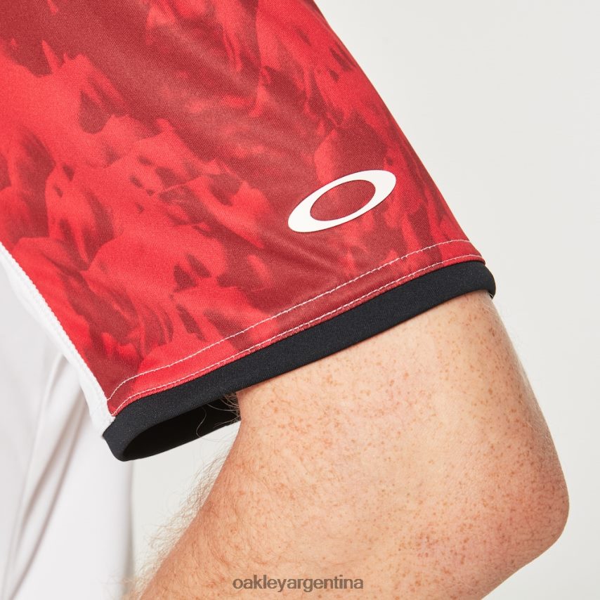 Oakley polo mtndye clrblk NBFV422358 ropa rojo hierro