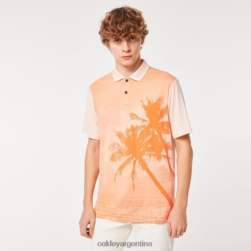 Oakley reducir polo NBFV422179 ropa naranja suave