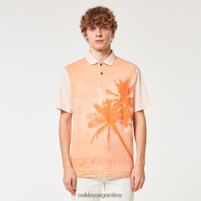 Oakley reducir polo NBFV422179 ropa naranja suave