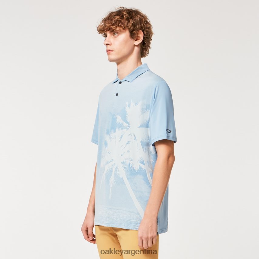 Oakley reducir polo NBFV422180 ropa azul lavado a la piedra