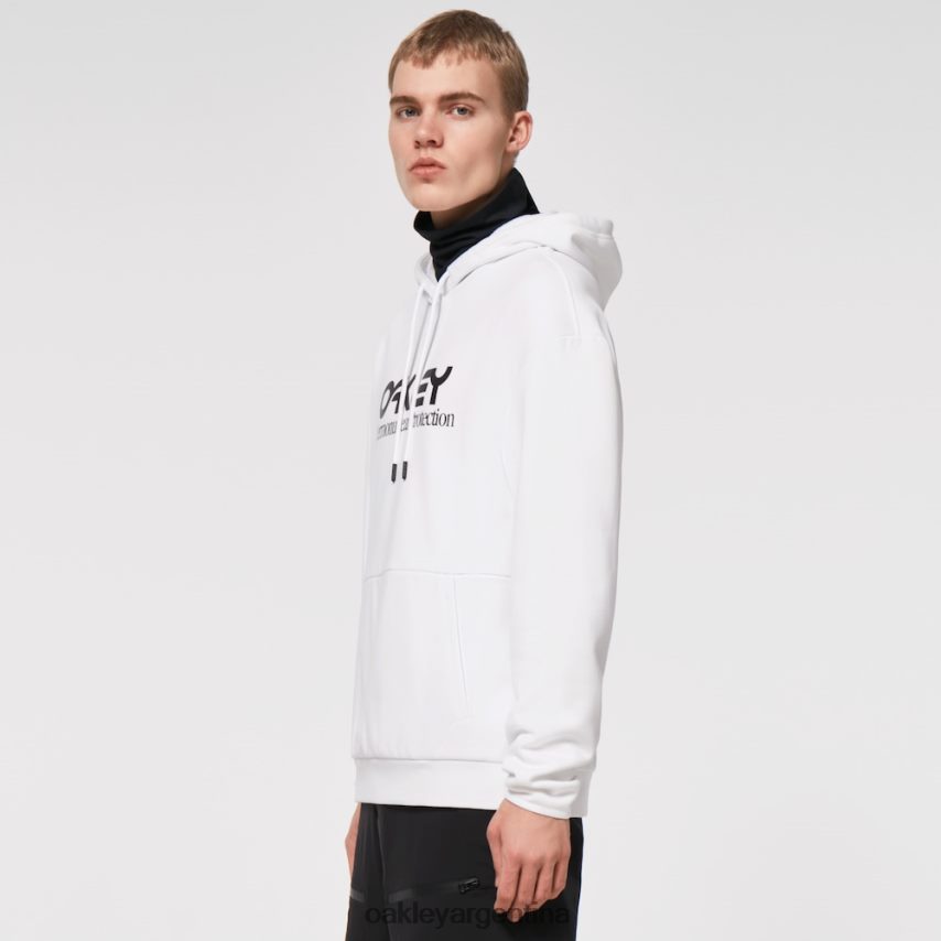 Oakley sudadera con capucha Rider Long 2.0 NBFV422454 ropa blanco negro