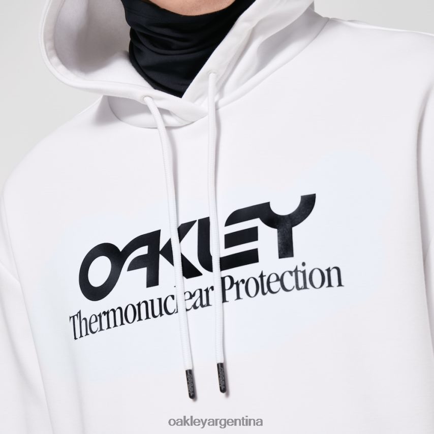 Oakley sudadera con capucha Rider Long 2.0 NBFV422454 ropa blanco negro