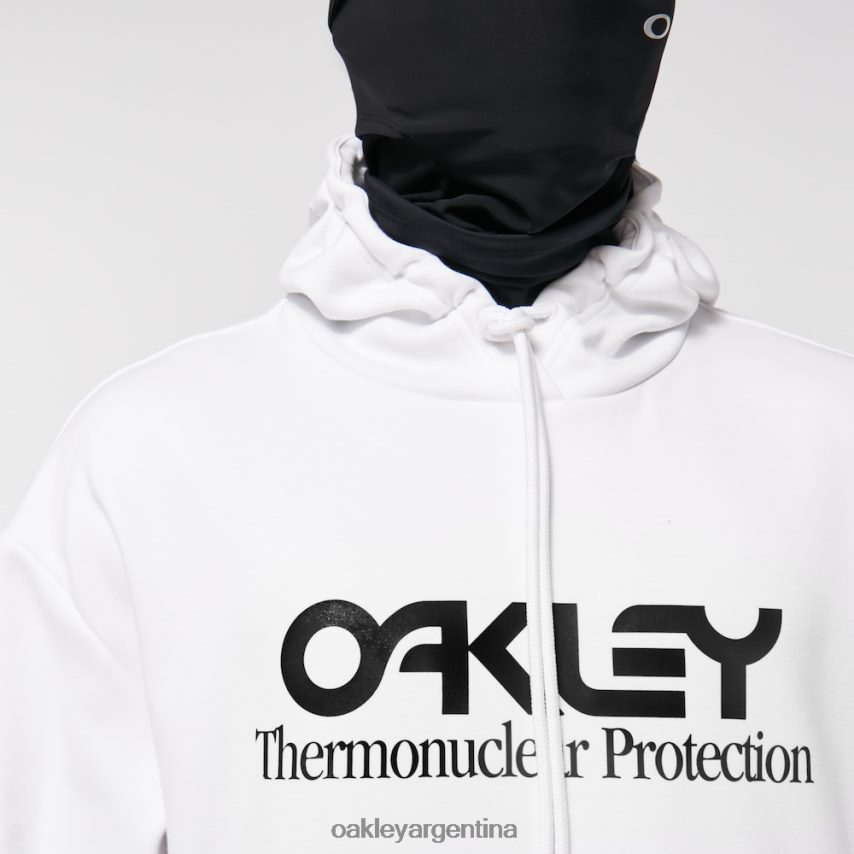 Oakley sudadera con capucha Rider Long 2.0 NBFV422454 ropa blanco negro