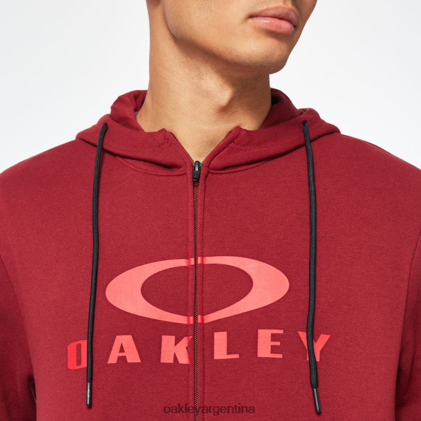 Oakley sudadera con capucha corteza fz 2.0 NBFV422257 ropa rojo hierro