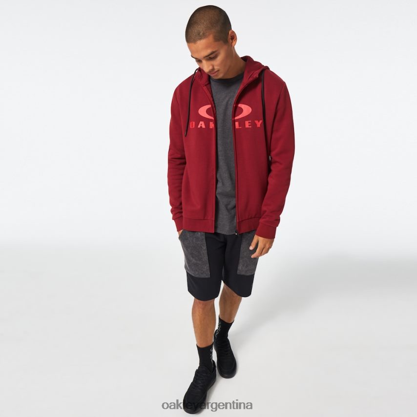 Oakley sudadera con capucha corteza fz 2.0 NBFV422257 ropa rojo hierro