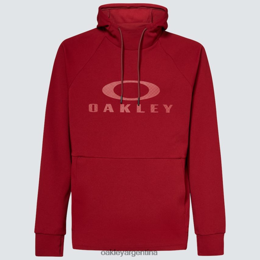 Oakley sudadera con capucha de onda estática 2.0 NBFV422307 ropa rojo hierro