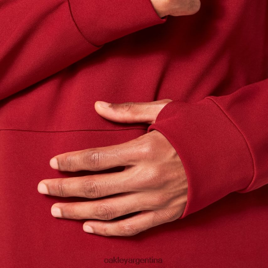 Oakley sudadera con capucha de onda estática 2.0 NBFV422307 ropa rojo hierro