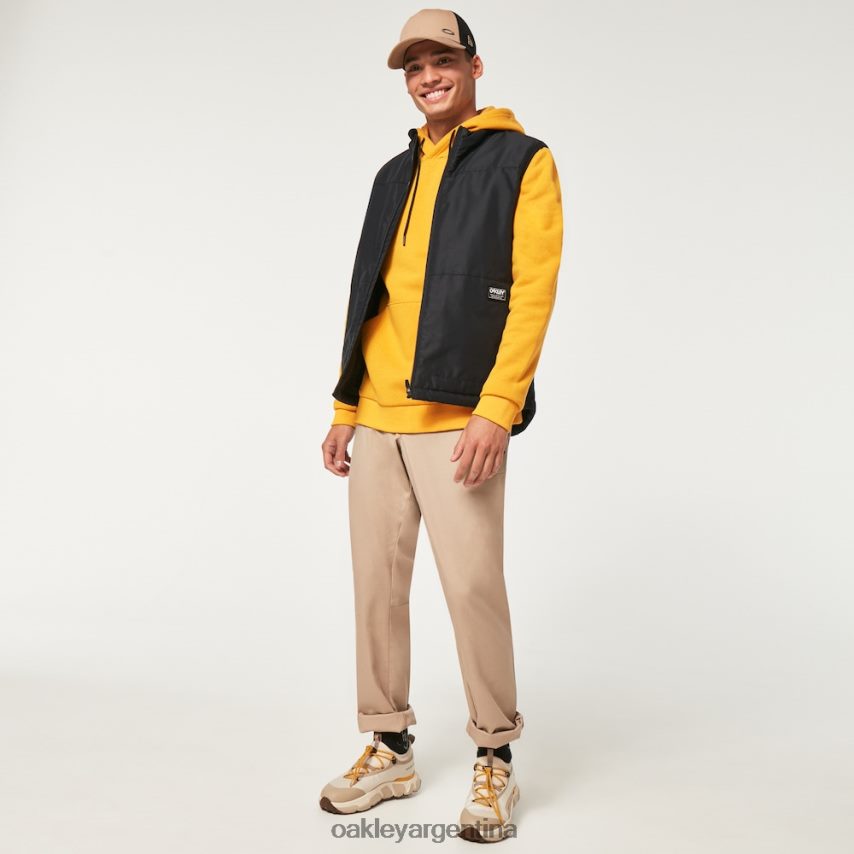 Oakley sudadera con capucha de pico po NBFV422321 ropa ámbar amarillo