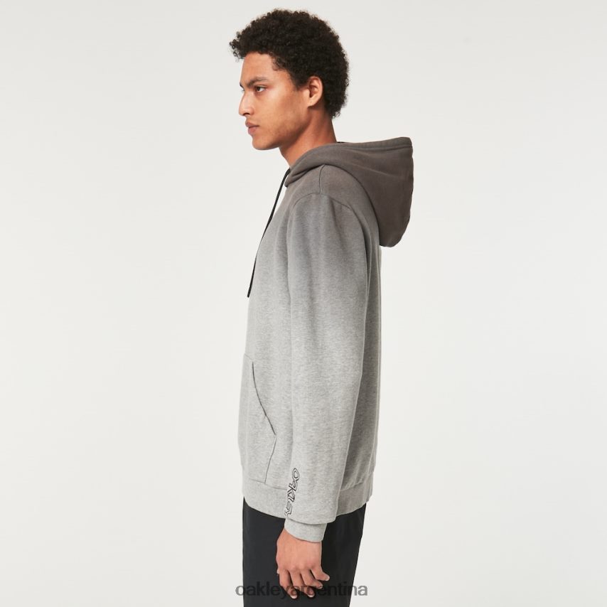 Oakley sudadera con capucha que se desvanece NBFV422318 ropa gradiente negro