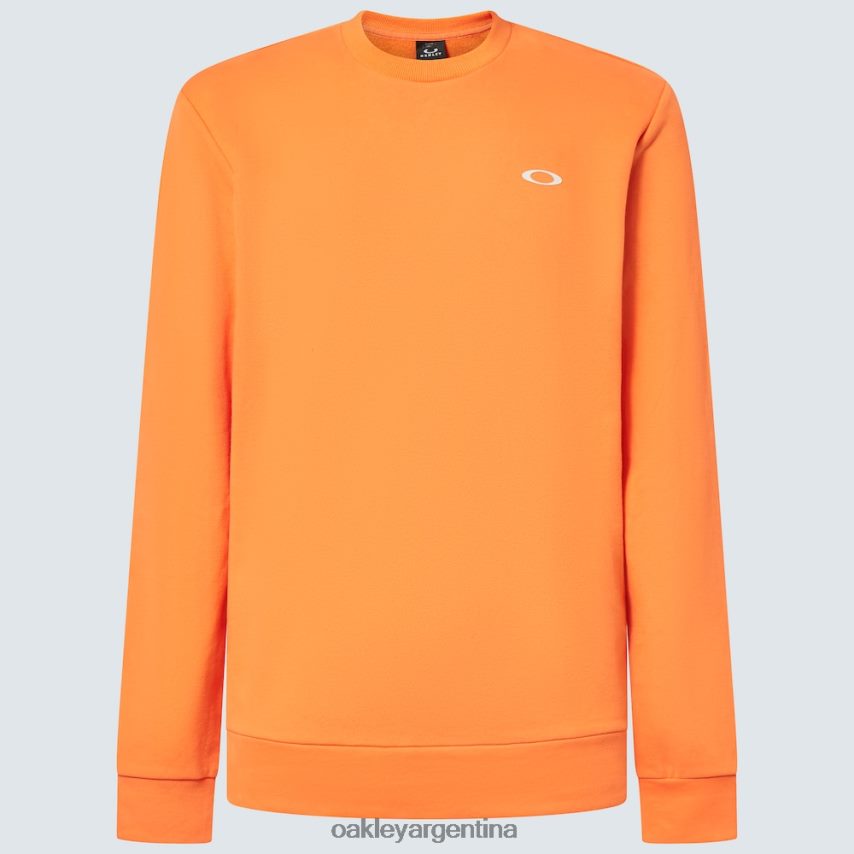 Oakley sudadera vintage con tripulación NBFV422144 ropa naranja suave