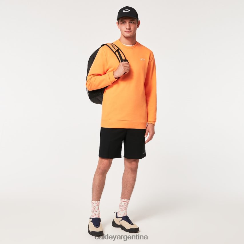 Oakley sudadera vintage con tripulación NBFV422144 ropa naranja suave